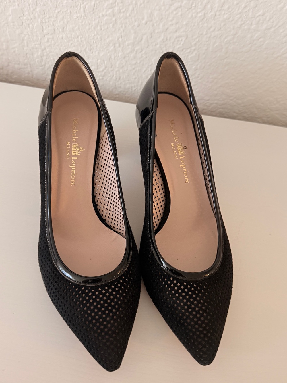 Michele Lopriore Black Pointed toe
Block heel